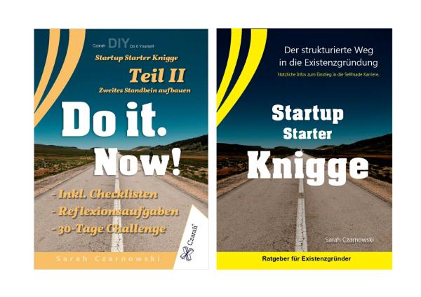 Startkup Starter Knigge Buchset -  Teil 1 & 2 Dilogie - Bundle Zweiteiler